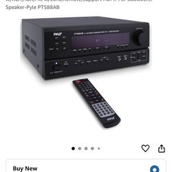 Pyle Wireless Bluetooth Power Amplifier System-420W 5.1 Channel Home Theater Surround Sound Audio Stereo Receiver Box w/RCA,AUX,Mic w/Echo,Remote,Supp