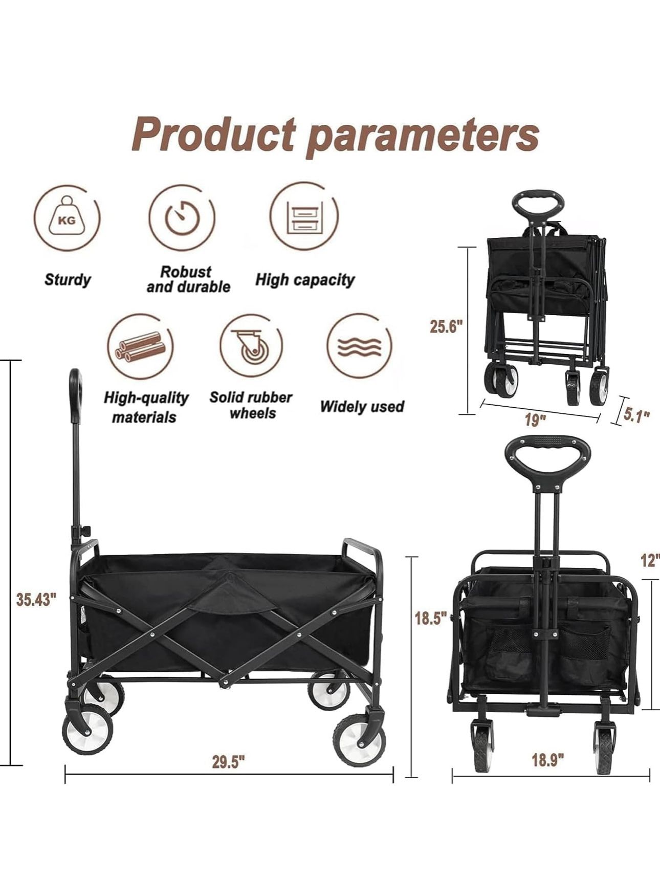Foldable Wagon (new) (Read ad before messaging)