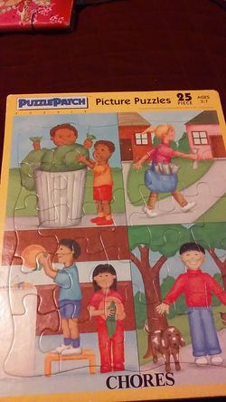 25 piece puzzle , chores
