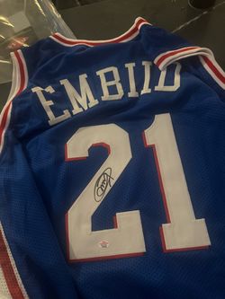 Joel Embiid #21 Signed 76ers Jersey