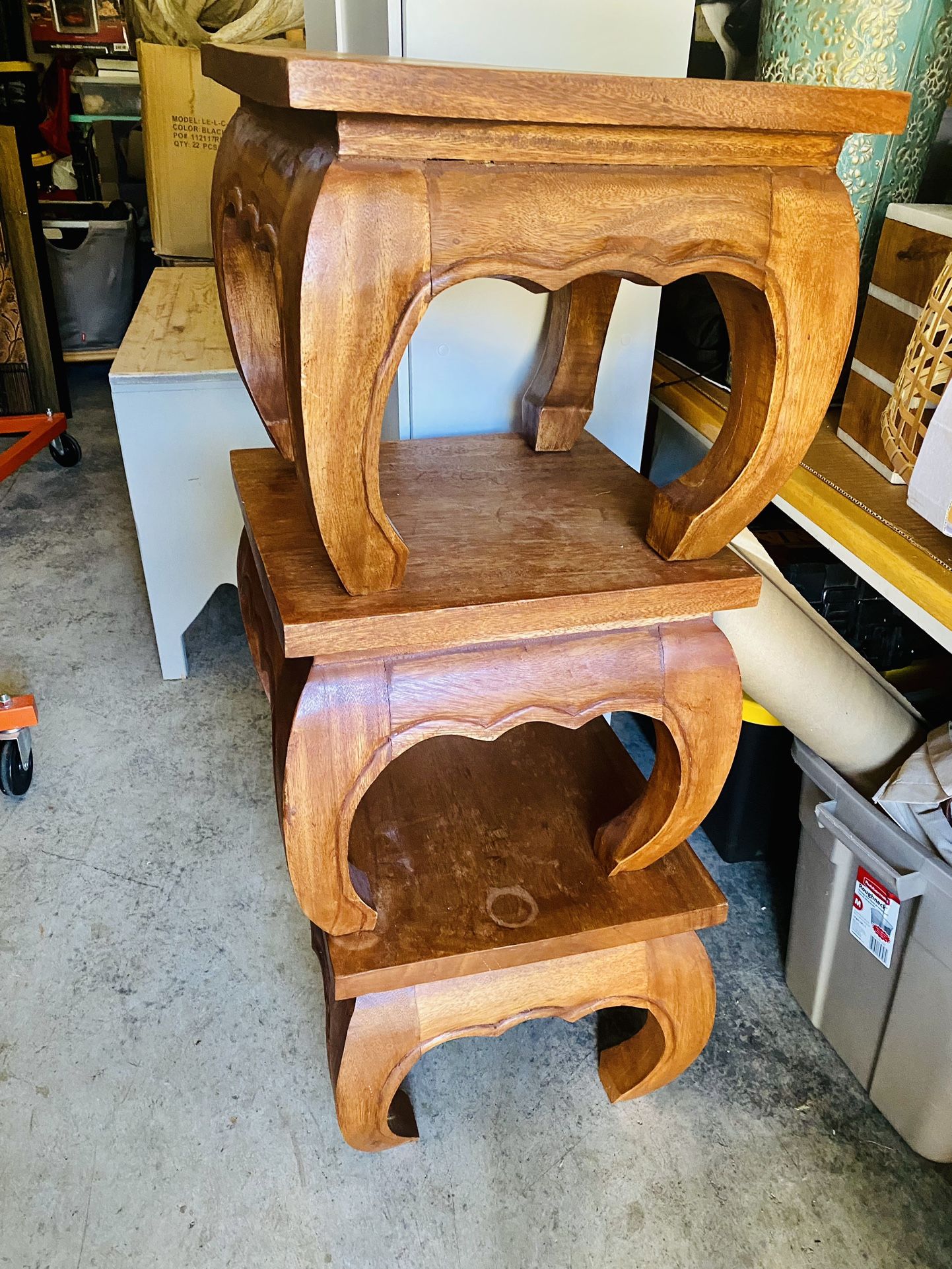 3 WORLD MARKET PLANT STANDS /STOOLS