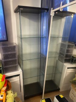 IKEA glass display case