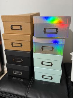 Photo storage boxes