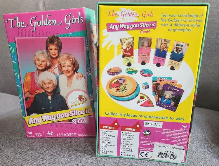 The Golden Girls "Any Way You Slice It" Game, Brand New - 1 Available
