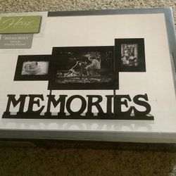 Black Wood Memories Photo Frame   New In Box 