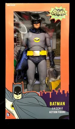 NECA Batman 1966 Classic TV Series Batman 1/4 Scale Figure Adam West Sealed