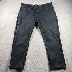 John Varvatos Star USA Men’s 36x26 Black Wax Denim Jeans Slim Fit #495