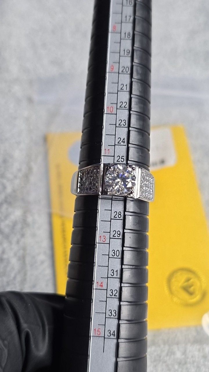 2CT Moissanite Diamonds Ring Size Adjustable 7-12