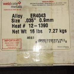 16 Lb/33 Lb Spools Of Welding Wire By Weld Cote 