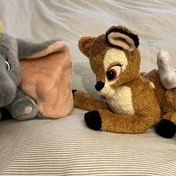 Disney and cat in the hat stuffed animals