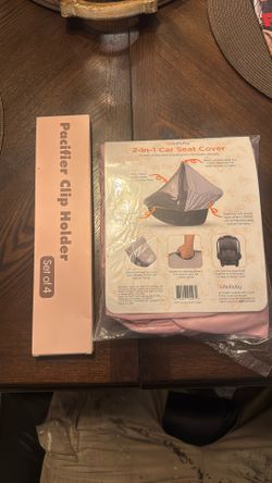 Pacifier Clip Holder & Car Seat Cover