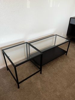 Glass Coffee Table and End Table