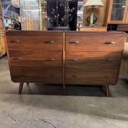 MCM Style Walnut Dresser