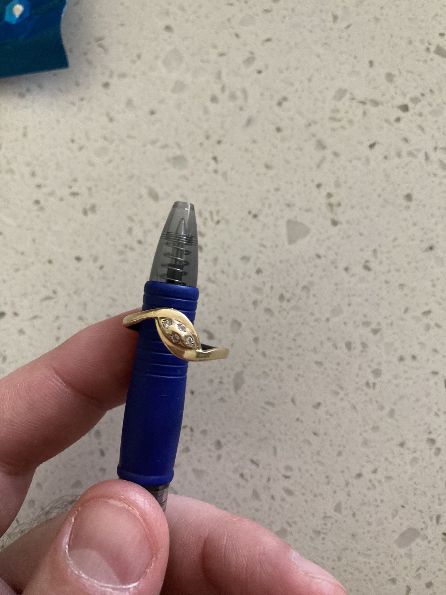 Gold Ring With Small Diamonds