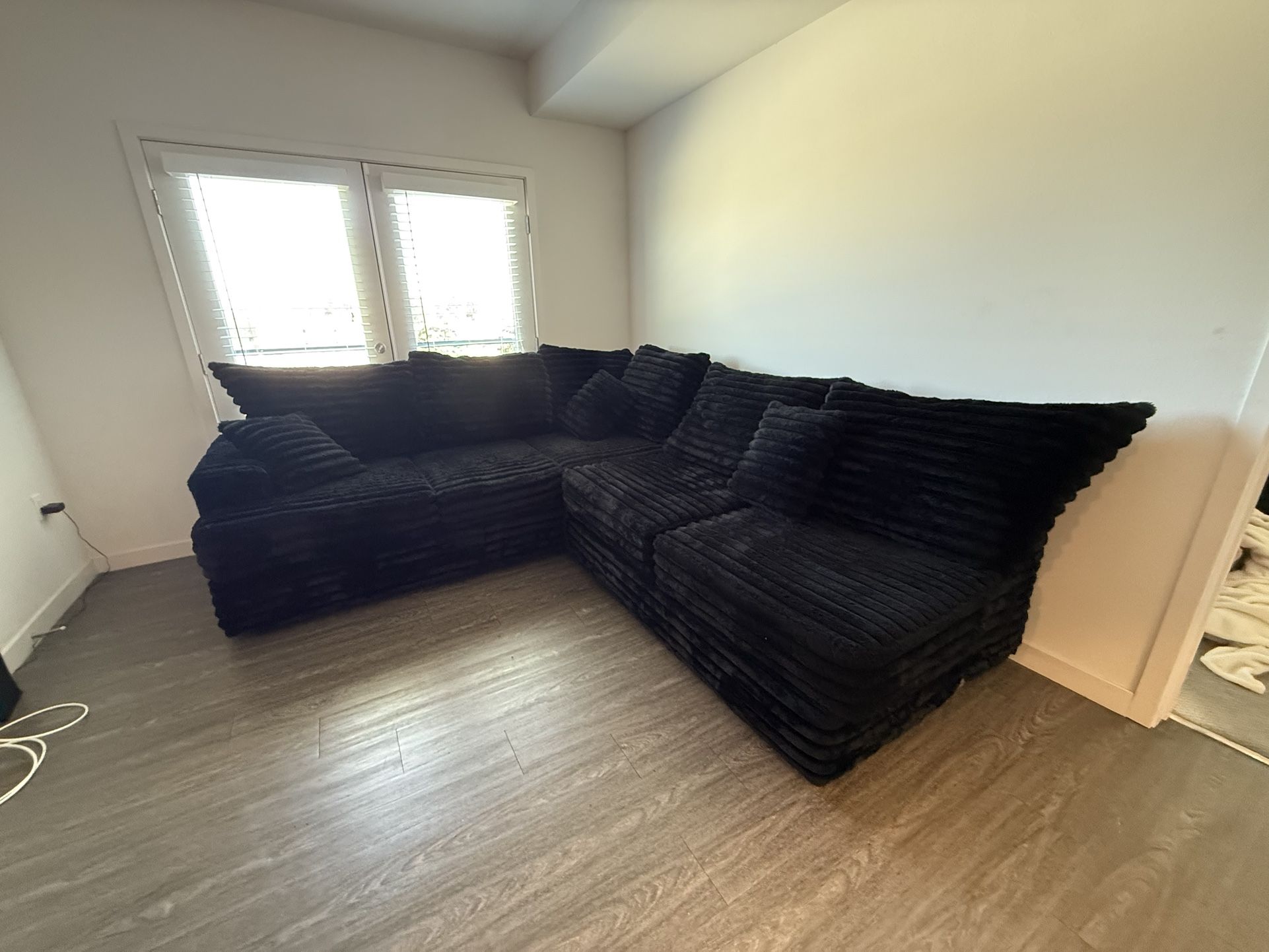 Black 2 Piece Couch