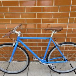 Fyxation Glacier Blue Pixel Fixie Bike 
