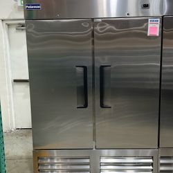 53 15/16" Reach-In Refrigerator – Polarman PLM-54RS Stainless Steel, Solid Double Doors