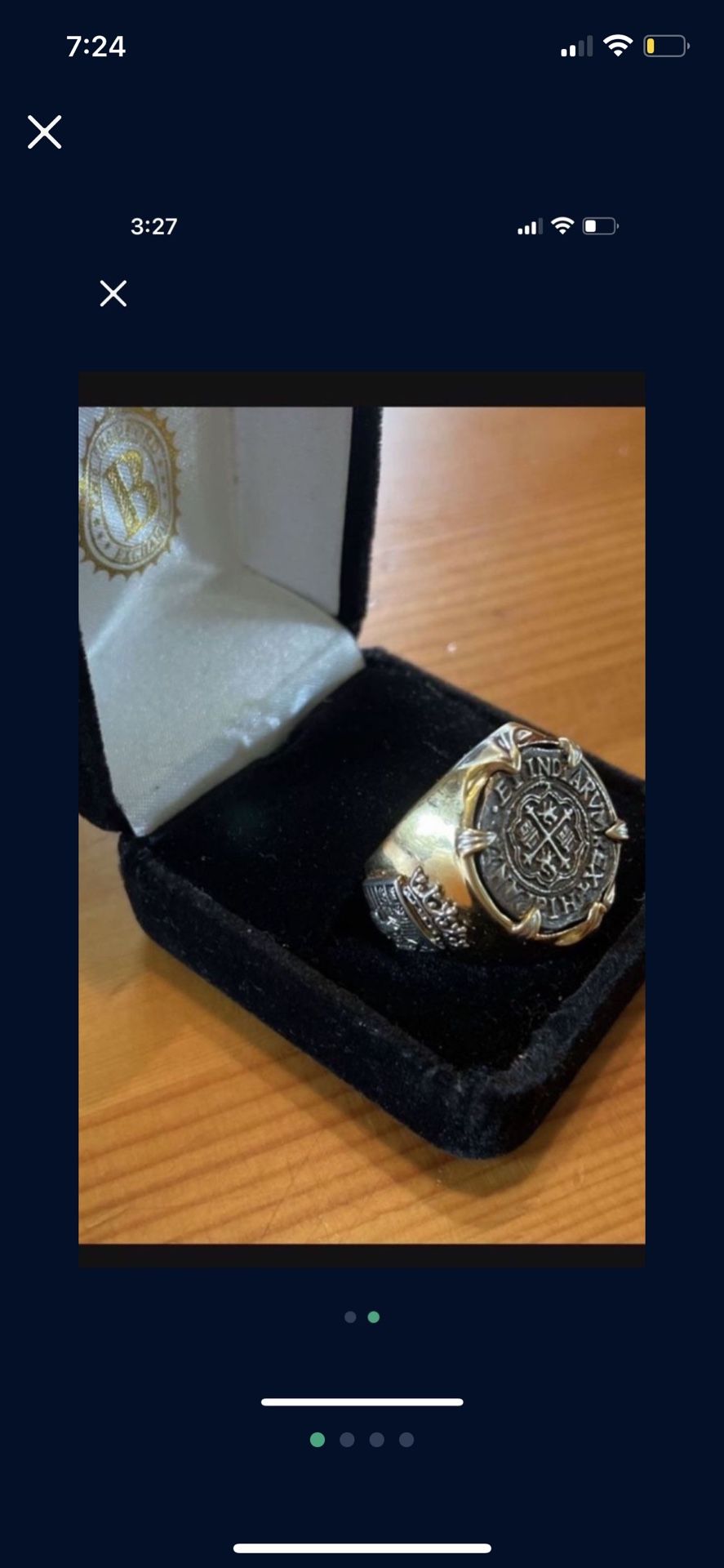 Bradford Exchange Sao Jose 1622 Shipwreck Inspired Ring
