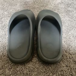 Grey Yeezy slides