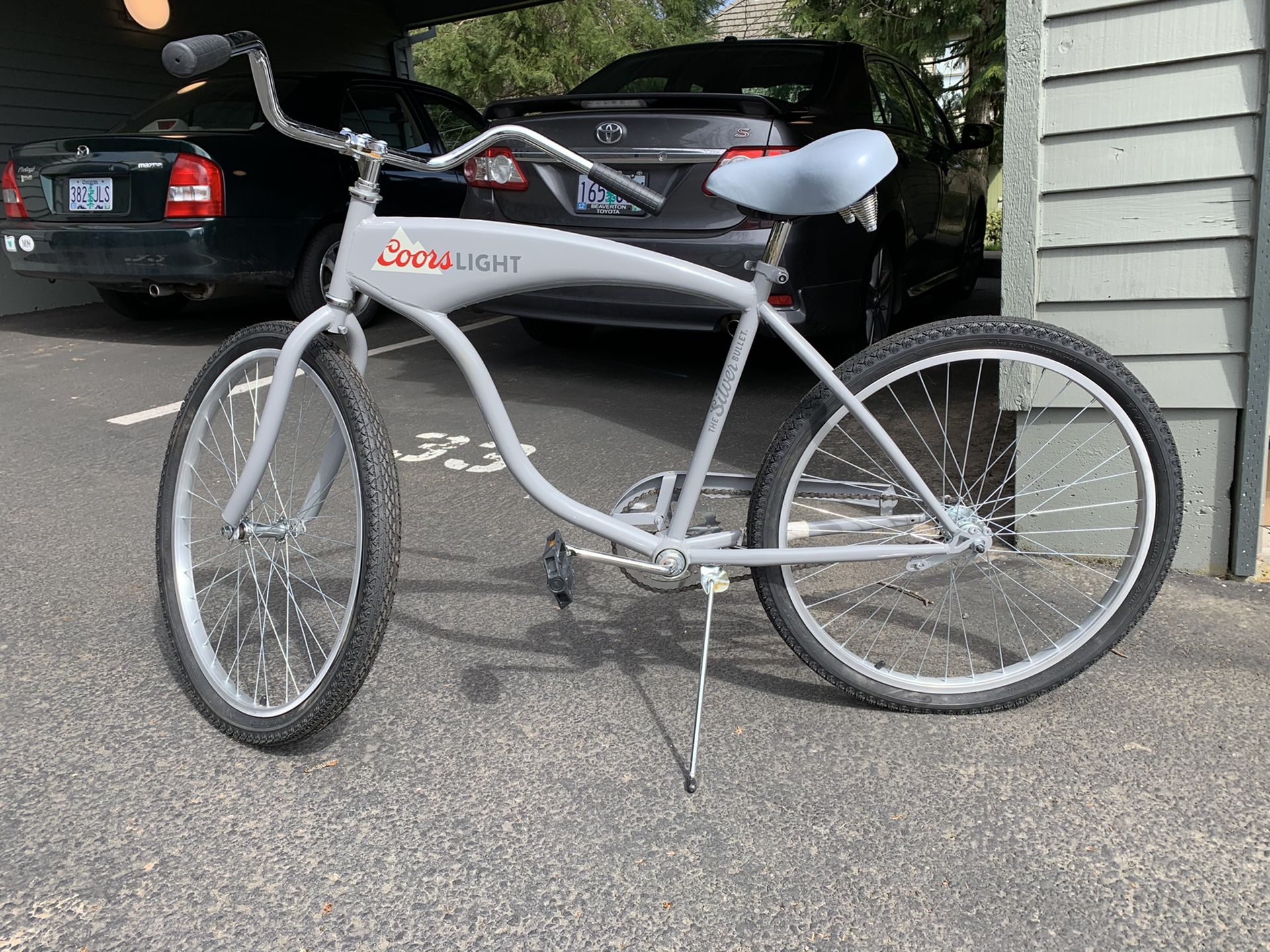 Coors Light Silver Bullet Cruiser Bicycle