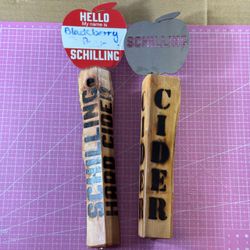 Schilling Hard Cider Wooden Tap Handles