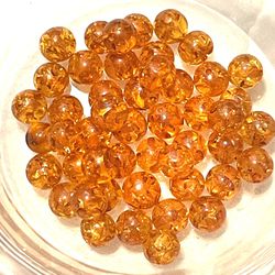 Lot Of Over 45 Reconstituted Amber 