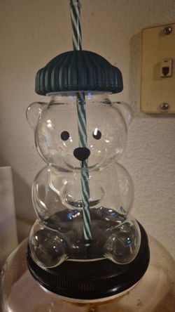 Glass  Bear cup