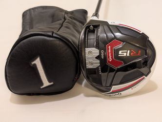 RH MINT TAYLORMADE R15 ASP DRIVER ADJUSTABLE 10* VENTUS 6-S. S. FLEX FUJIKURA GRAPHITE SHAFT W/ Pride Golf Grip  Including Head Cover 