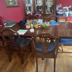 Antique Dining Room Table And Chairs