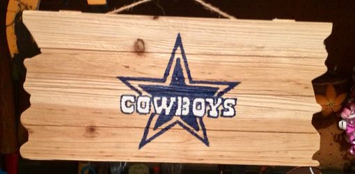 Dallas Cowboys hand painted wall sign