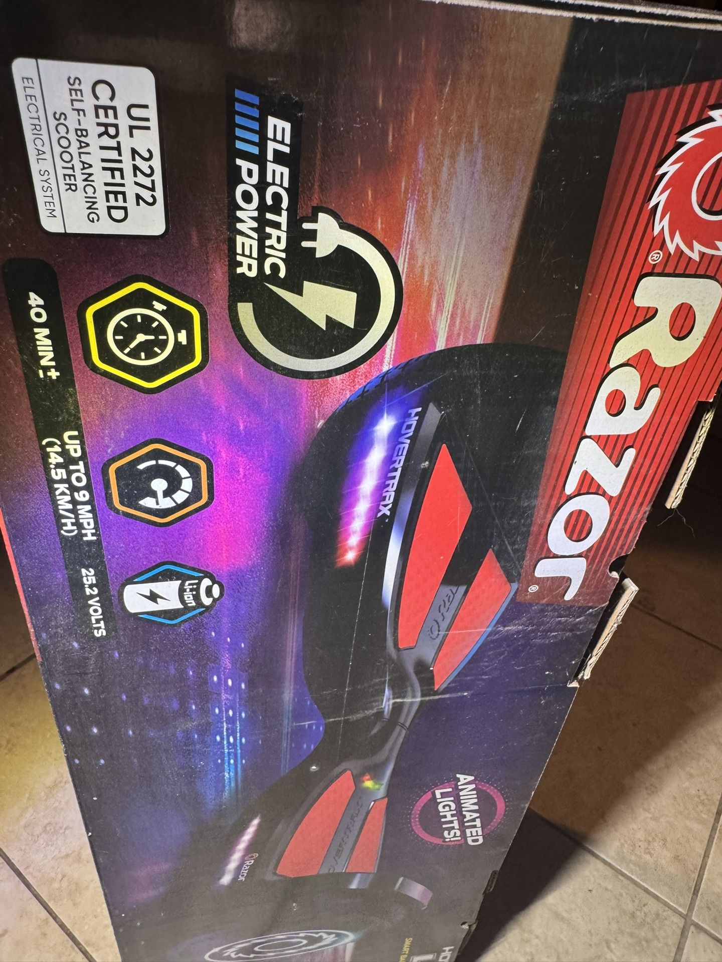 Razor Hovertrax Lux - Black/Red