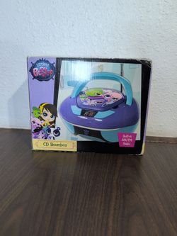Littlest Pet Shop CD Boombox  AM FM Radio New