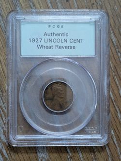 Pcgs Graded Sample 1927 Wheat Cent