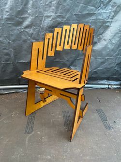 Laser Cut Geometric Art Chair by Gregg Fleishman