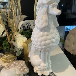 White Poodle Home Decor