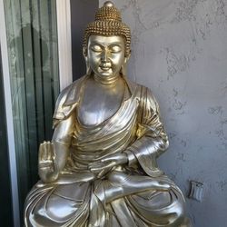 Huge 4ft Golden Buddah Statue