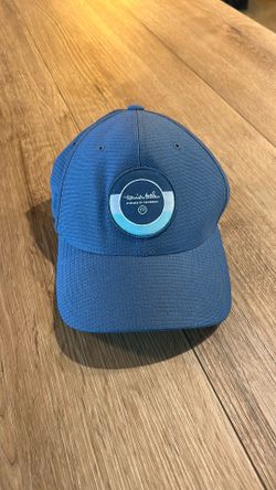Travis Mathew Monzo Flexfit Golf Cap Small Medium Yupoong Blue Hat