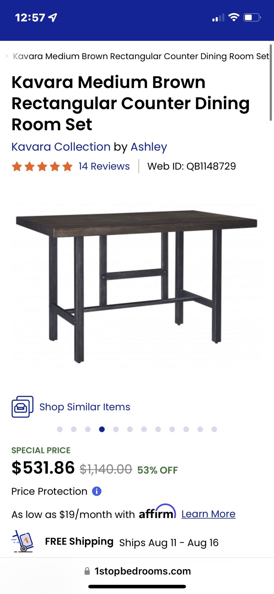 Kitchen Table And 6 Chairs