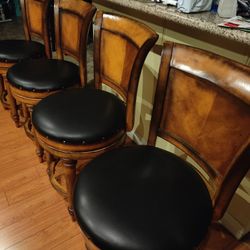 4 Counter Bar Stools Chairs Barstools 24"