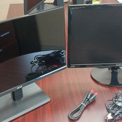 Samsung And Acer Computer Monitor