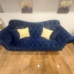 Sofa and Love seat(Royal Blue)