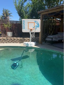 Pool basketball hoop