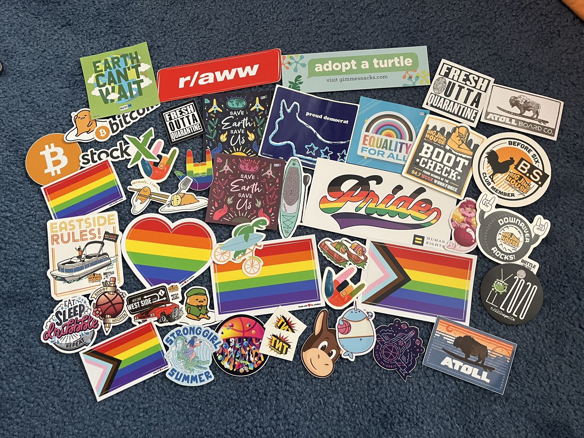 Mixed Random Book Fun Pack Laptop Car Decal Stickers Lot - 45 pcs