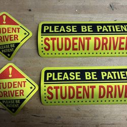 Student Driver Stickers