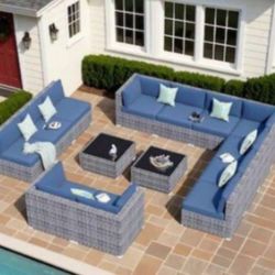 14 Piece Patio Furniture Set Outdoor Patio Furniture Brand New Patio Couch Set 🆕🚚🚎🆕