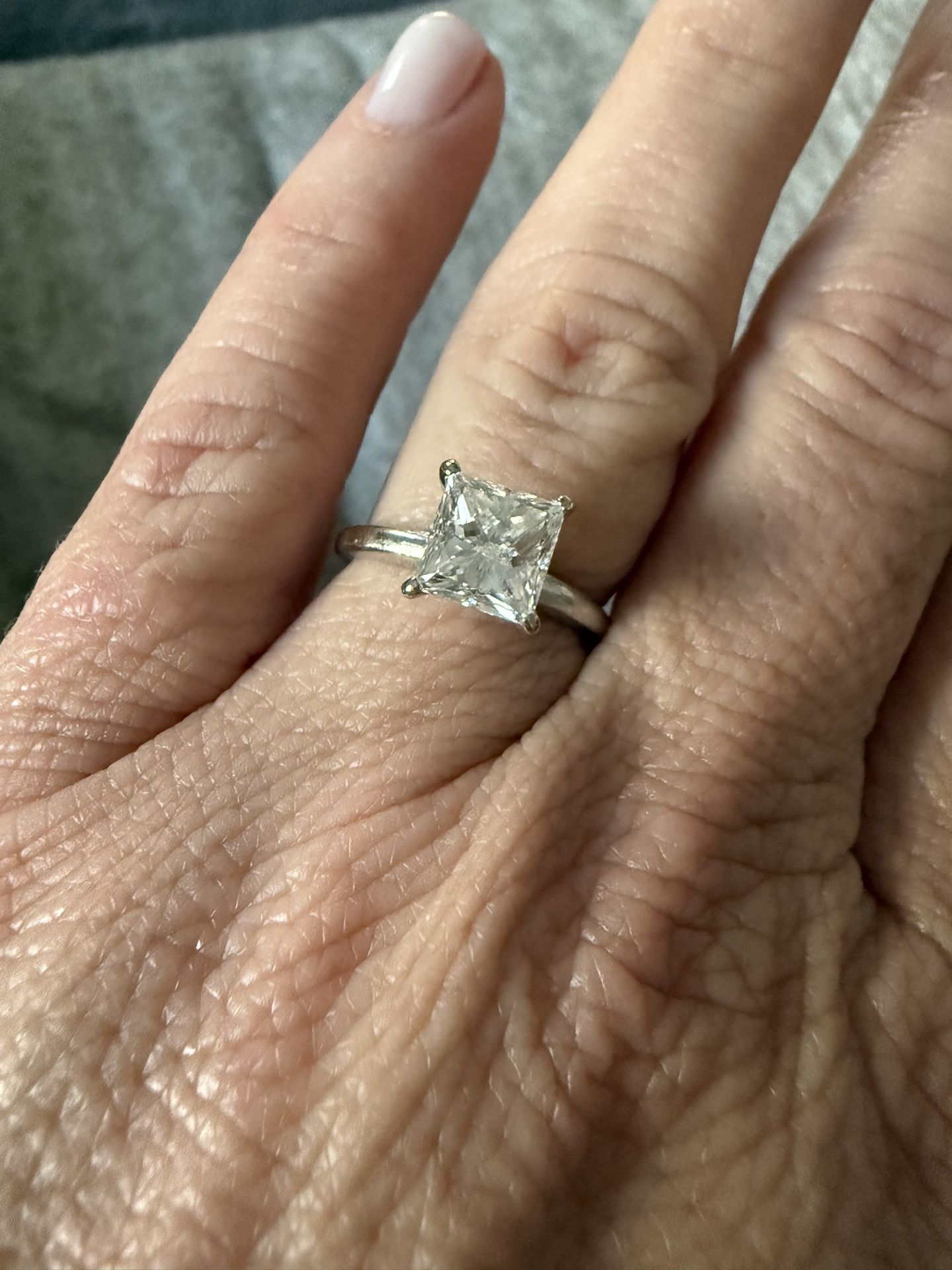 2 Carat Princess Cut Natural Diamond