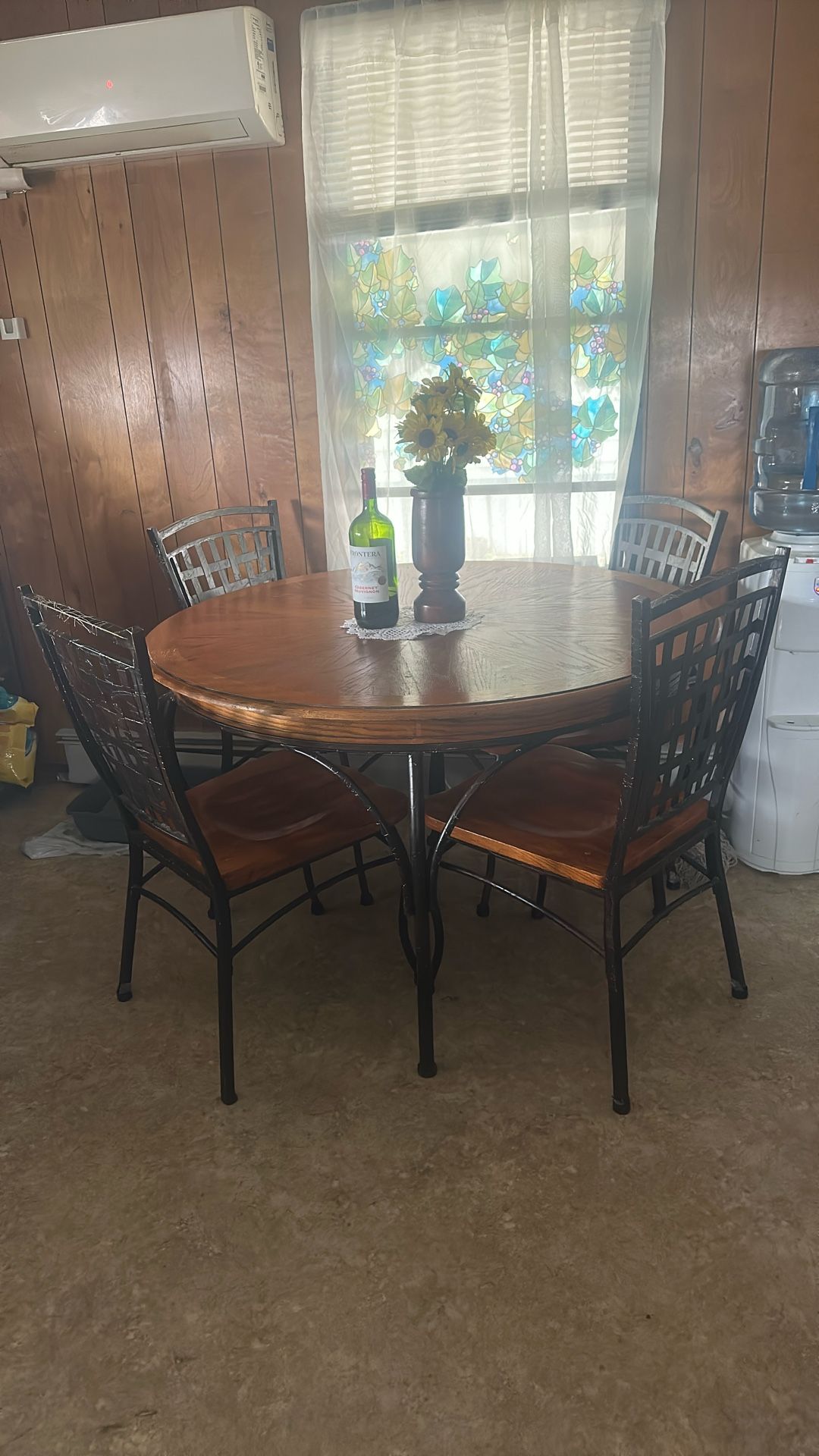 Table And 4 Chairs Metal