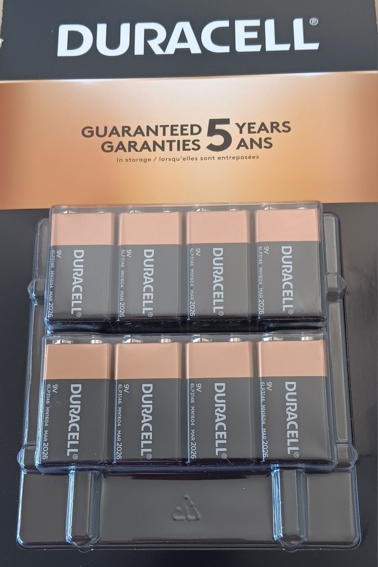 Duracell 8pk 9v Batteries
