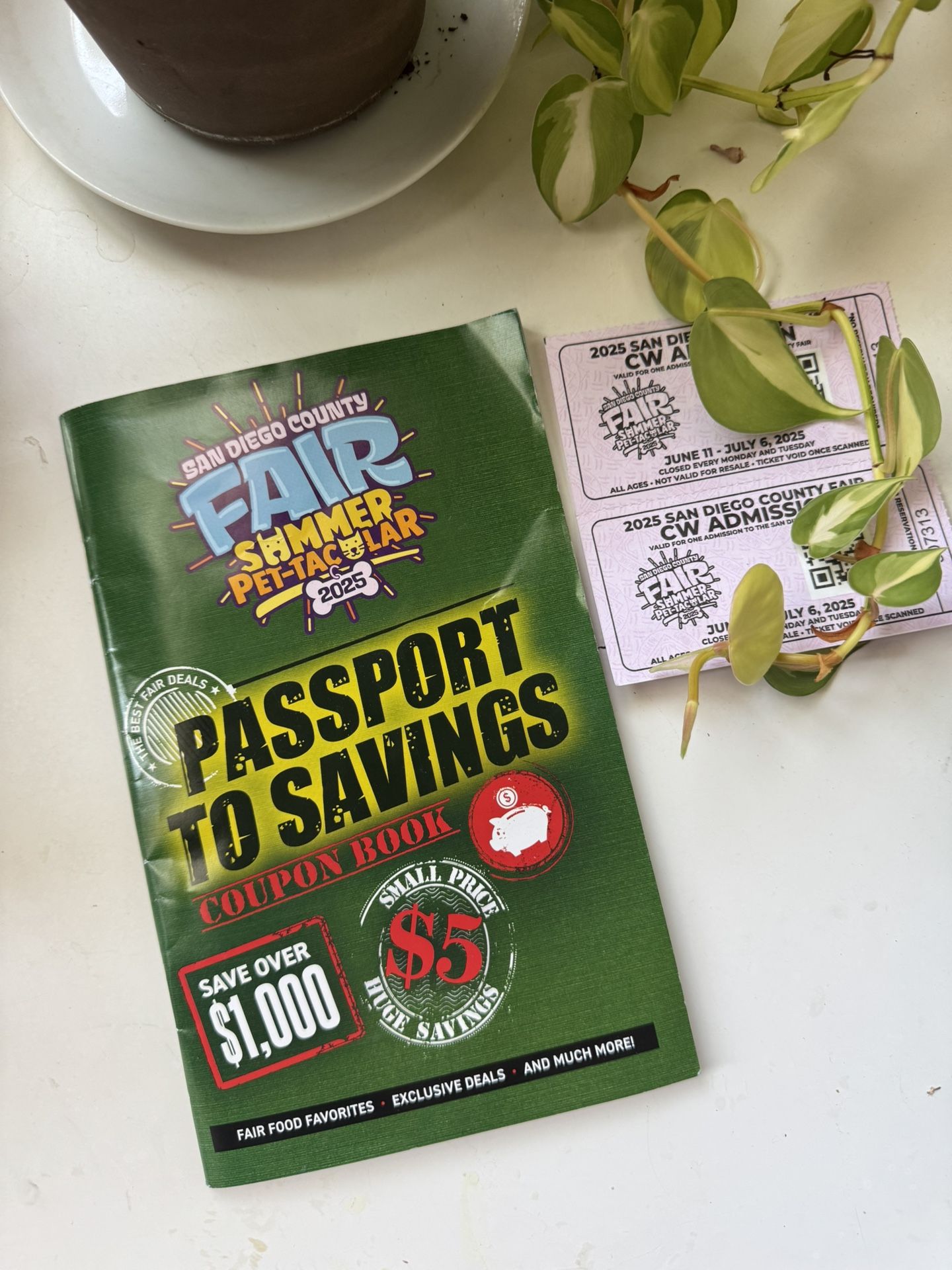 2 San Diego fair tickets