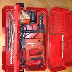 Hilti jack hammer drill with chuck and sds receiver, like new
